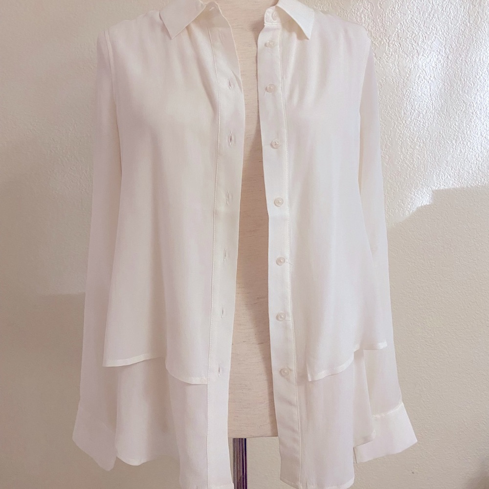 Silk cream blouse